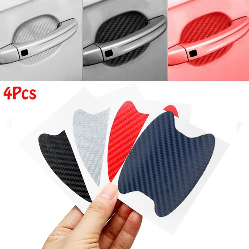 4 Pcs/Set Door Car Handle Protection Film Car Exterior Transparent