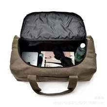 1 шт. холст ручной большой сумки Для мужчин, на одно плечо, сумка на дальние расстояния вещевые сумки Сумка