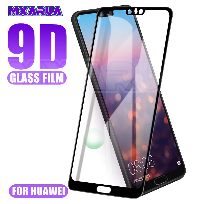 

9D Tempered Glass on the For Huawei P20 Pro P10 P9 Lite Plus Screen Protector Huawei P Smart 2019 Protective Glass Film Case