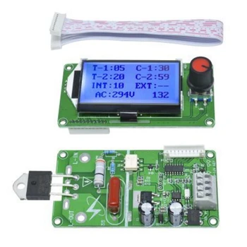 

40A LCD Display Digital Double Pulse Encoder Spot Welder Welding Machine Transformer Controller Board Time Control Board
