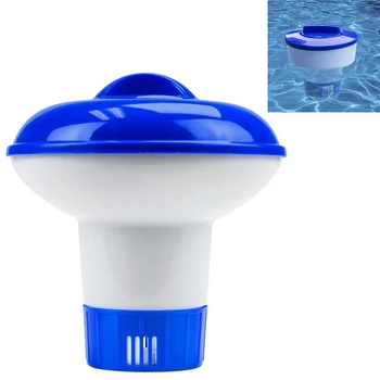 

5 /8inch Swimming Pool Floating Pills Disinfecting Automatic Dispenser Floating Medicine Box Pool Afloat Disinfect Pill Case