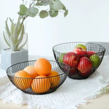 

Irregular Fruit Basket Wrought Iron Gold Rose Gold Modern Home Decoration Accessories Kitchen Living Room Decoration Ornaments