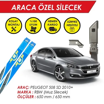 

RBW Windscreen Wiper Blades for Peugeot 508 SD Wiper Fit Push Button Arms 2010 +