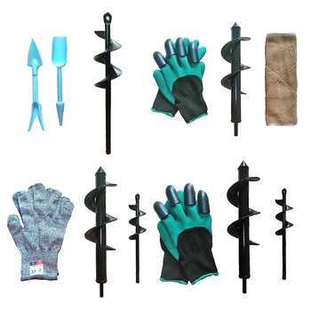 

Auger Spiral Drill Bit Easily Carrying Eco-friendly Tool Set Planter Auger Gardening Drill Replacement Garden Tool