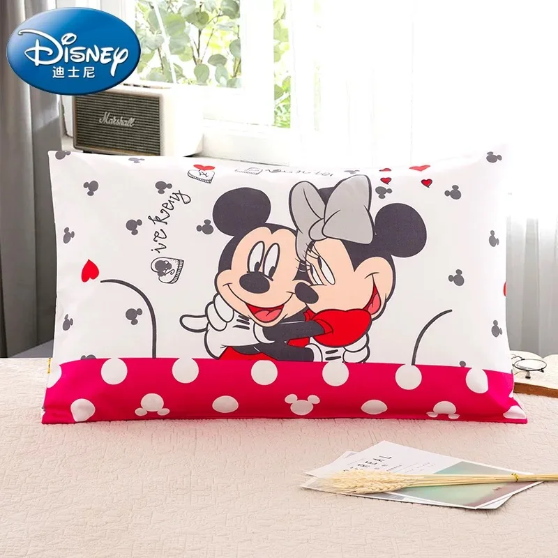 Disney хлопок подушка бутафория для детской спальни с Микки-Маусом и Минни-Маус Мышь Подушка Чехол Чехлы 3d печатных постельное белье для девочек Детская кроватка детская кровать розовый