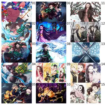 

New 300 Pieces Cartoon Adults Puzzle Anime Puzzle Demon Slayer Kimetsu No Yaiba Jigsaw Toy Kids Surprise Gifts Educational Toys