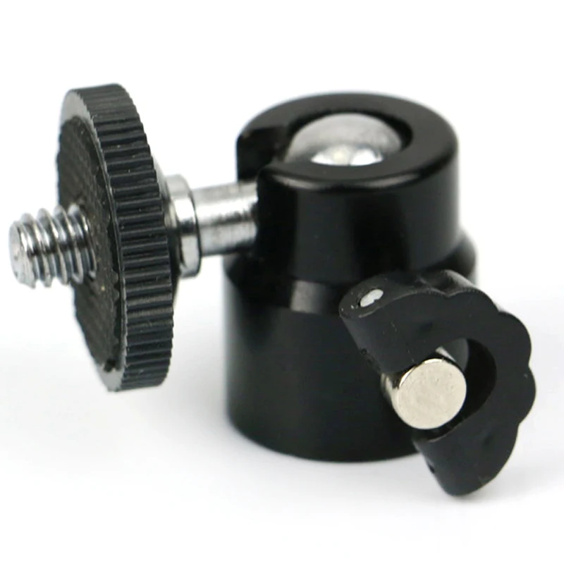 Ball Head For Camera Tripod LED Light Flash Tripod Bracket Holder Mount 1/4 Hot Shoe Adapter Cradle 1pc Tripod Ball Head