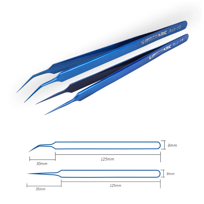 Механик ААК утолщенный кончик рот пинцет изогнутый рот длинные на заколке красочные высокой точности и удлиненные