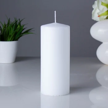 

Classic candle 7x17 cm, white