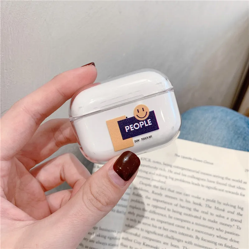 Милый чехол с подсолнухами и буквенным принтом для Apple Airpods Pro, чехол с мультяшной парой, Жесткий Чехол Для Air pods Pro, защитный чехол для наушников - Цвет: for AirPods Pro 11