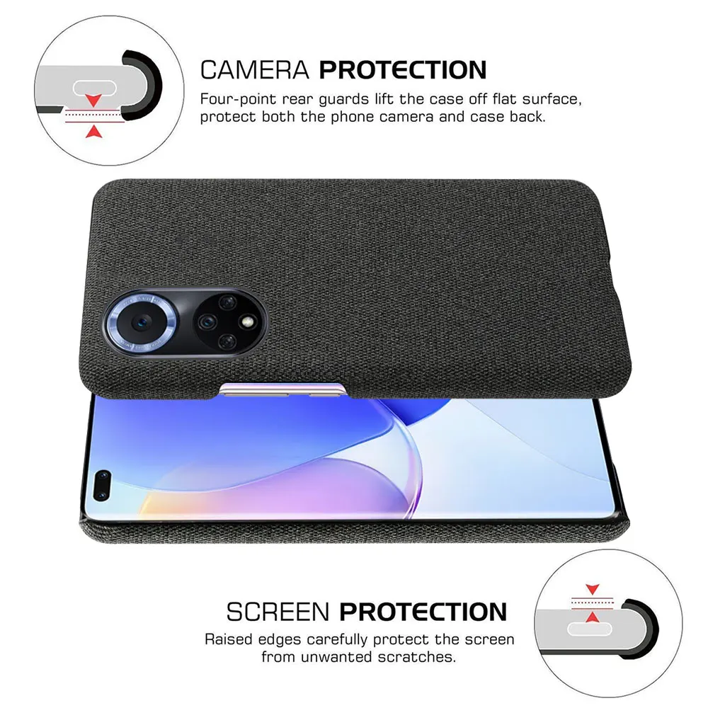 Luxury Cloth Texture Fitted Case for Nova Series Smartphones