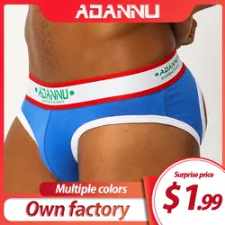 ADANNU бренд сексуальный для гея, бандаж, мужское нижнее белье, мужское нижнее белье, трусы, нижнее бельё Танга стринги для мужчин дышащие