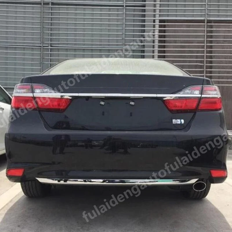 1 шт. для Toyota Camry- ABS хромированный задний бампер Нижняя губная накладка автомобильные аксессуары