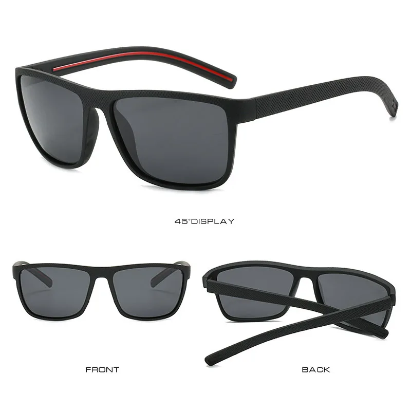 SIMPRECT UV400 поляризованные солнцезащитные очки мужские антибликовые квадратные солнечные очки для вождения Ретро винтажные зеркальные солнцезащитные очки для мужчин
