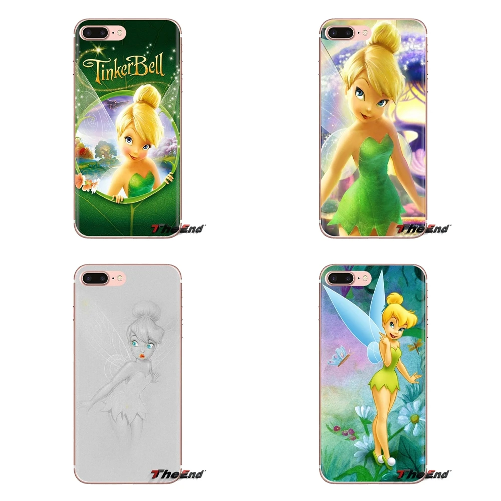 Cover For Samsung Galaxy S2 S3 S4 S5 MINI S6 S7 edge S8 S9 Plus Note 2 3 4 5 8 Coque Fundas Jp tinkerbell tinker bell Periwinkle |