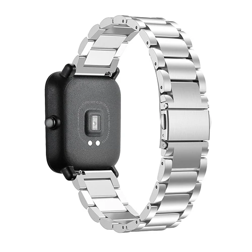 20 мм Браслет Для Xiaomi Huami Amazfit Молодежные умные часы металлический ремешок из нержавеющей стали стальной ремень ремешок для Amazfit Bip наручный ремешок - Цвет: Series1 A
