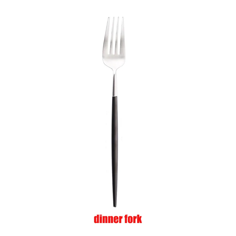 dinner fork Spklifey набор посуды из нержавеющей стали набор столовых приборов Ложка Вилка Нож Западный стальной столовый набор для кухни аксессуары для дома - Color: dinner fork