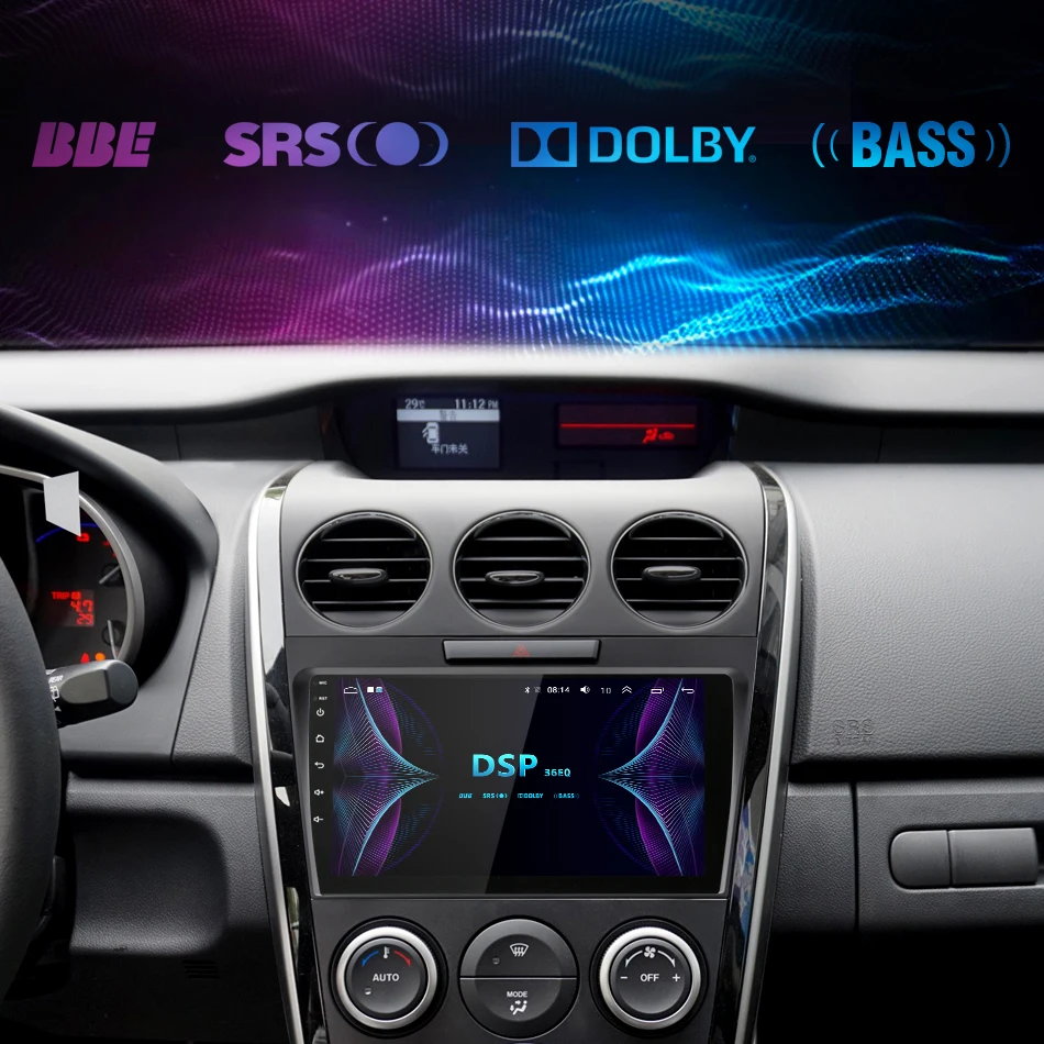 Best 2DIN 9" Android 8.1 4G NET Car GPS Navigation Radio Multimedia Player For MAZDA CX-7 cx7 cx 7 2008-2015 RDS HiFi 36EQ 2 DIN DVD 5