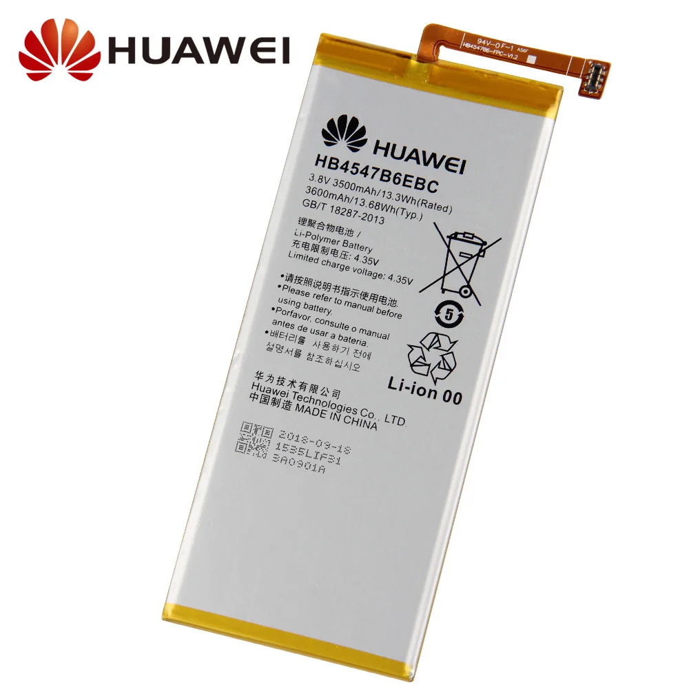 Оригинальная Замена аккумулятора телефона для Huawei Honor 6 Plus PE CL00 UL00 TL20 TL10 HB4547B6EBC