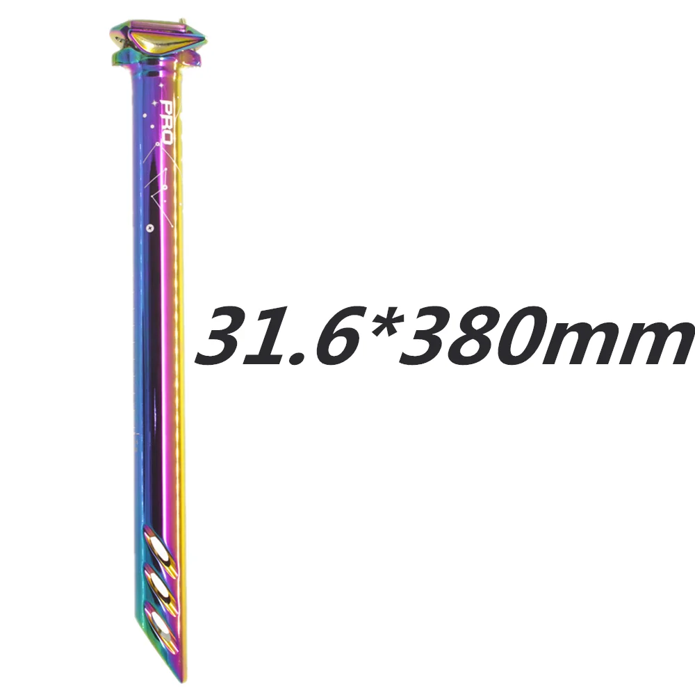 multicolor 31.6mm Honsun MTB велосипед Алюминиевый сплав Подседельный штырь ударопрочный CNC Подседельный штырь велосипедные аксессуары Запчасти - Цвет: multicolor 31.6mm