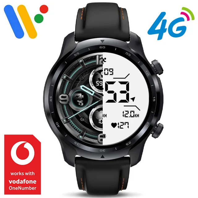 Ticwatch Pro 3 Cellular/lte Smartwatch Wear Os By Google Nfc 4g Gps Google  Pay Voice Assistant Amoled 8gb Android Smart Watch - Smart Watches -  AliExpress