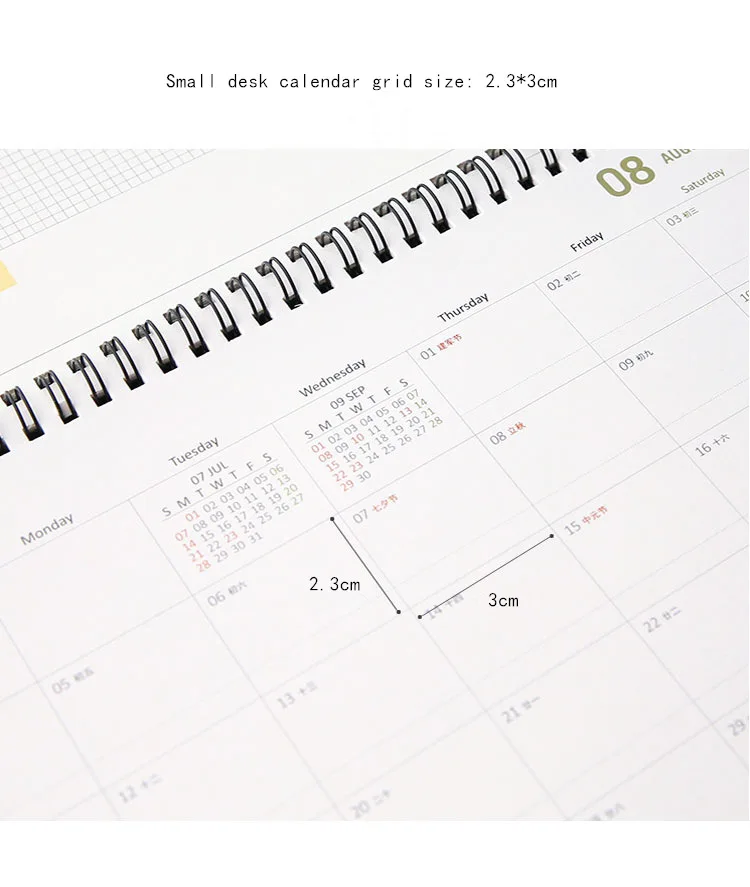 Настольный календарь креативный простой небольшой свежий Настольный Декор план этот стиль небольшой календарь ноутбук на заказ