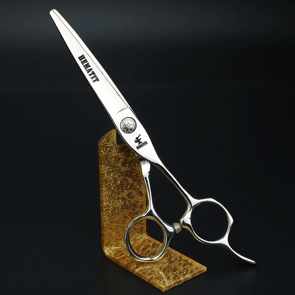 Cutting scissors 6 дюймов Парикмахерские стильные ножницы Япония 440C режущие ножницы и филировочные ножницы высокое качество Парикмахерские ножницы - Цвет: Cutting scissors