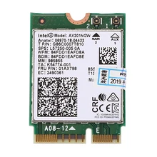 FFYY-для Intel Wi-Fi 6 AX201 Bluetooth 5,0 двухдиапазонный 2,4G/5G беспроводная NGFF Кнопка E CNVi Wifi карта AX201NGW 2,4 ГГц/5 ГГц 802,11