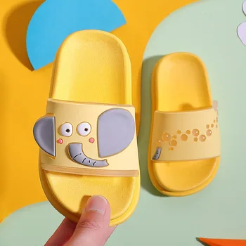 

Boys Slippers Summer Girls Home Shoe Indoor Antiskid Soft Outer Wear Cute Toddler Kids Flip Flops Animal Prints Slipper