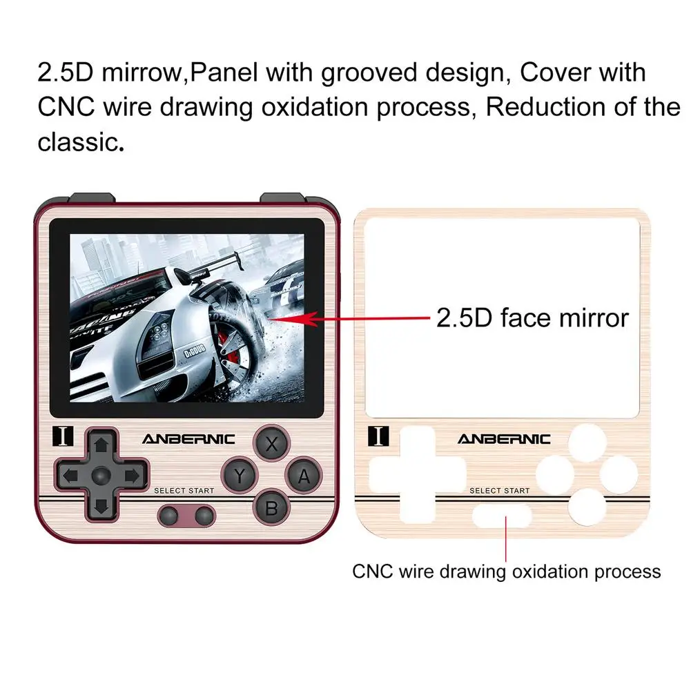 Rg280V Handheld Game Console Special Package 128G Game Card Retro N64 Handheld Game Console Suitable For Nintendo Games