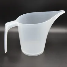 طرف الفم البلاستيك قياس إبريق كوب تخرج سطح الطبخ المطبخ مخبز خبز السائل قياس الحاويات أدوات الخبز