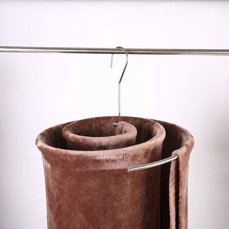 Round spiral Quilt Sheets Hanger Stainless Steel Rotating Drying Rack