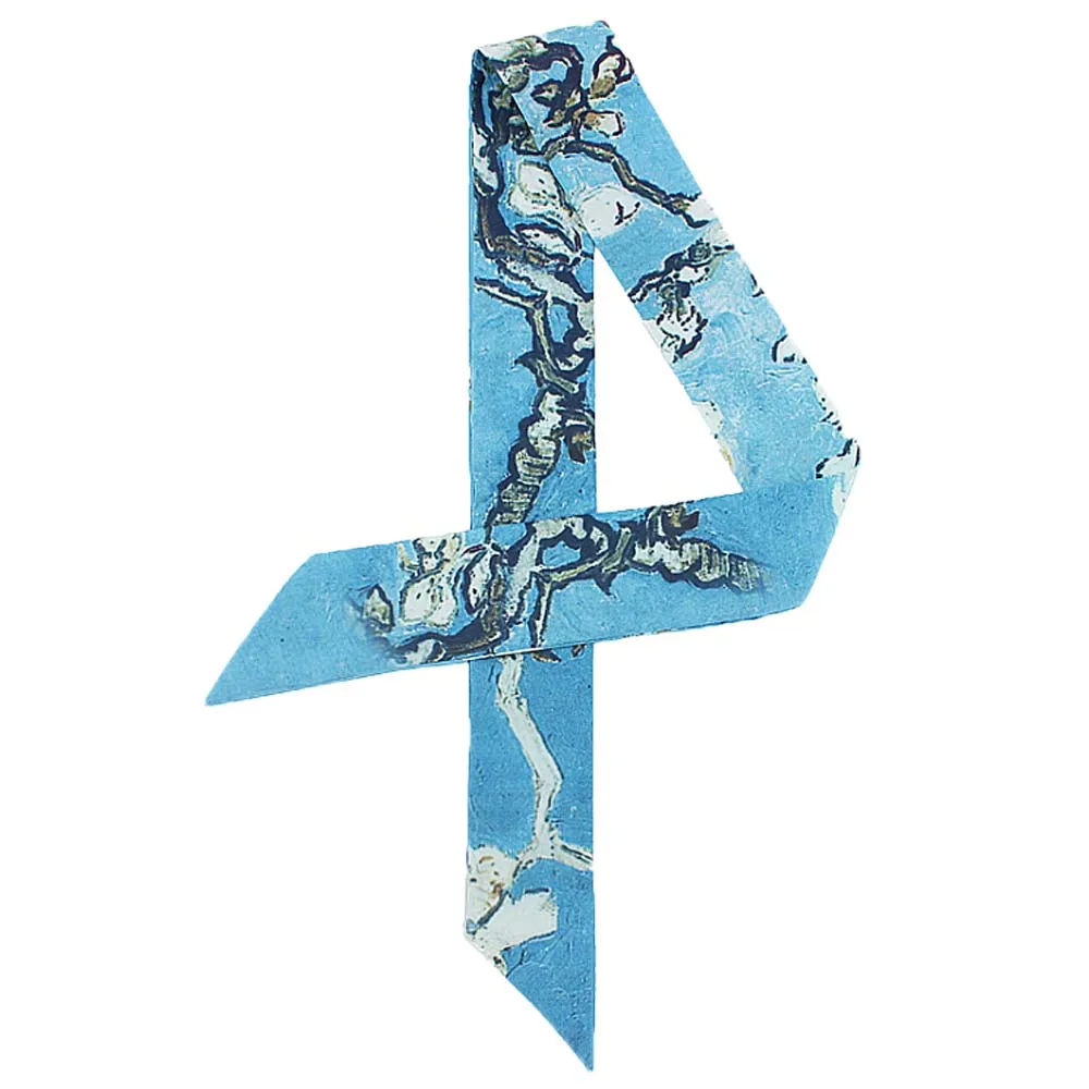 van gogh silk scarf silk women head scarf hair scarf bag scarf snood scarfs for ladies foulard soie women accessories wrap scarf