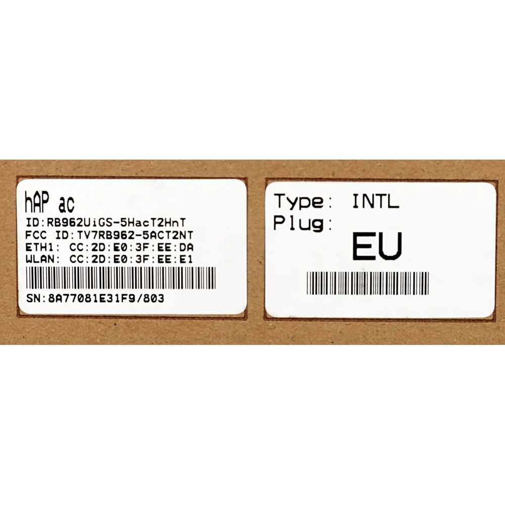 Роутер беспроводной MikroTik RB962UIGS-5HACT2HNT 10/100/1000BASE-TX белый
