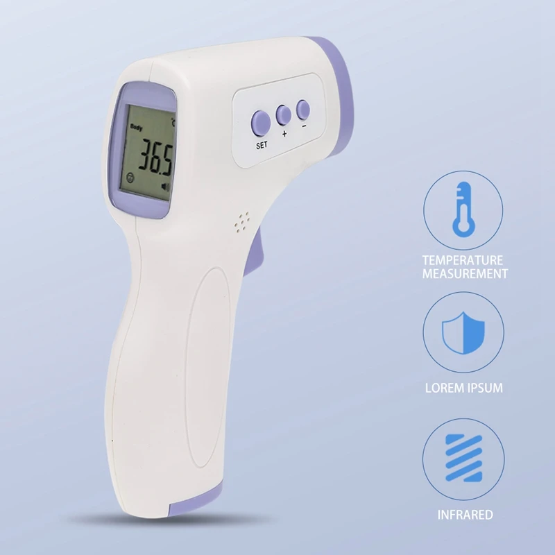 

Body Forehead Thermometer Non-Contact Infrared Electronic Thermometer with LCD Digital Temperature Infrared Scanner