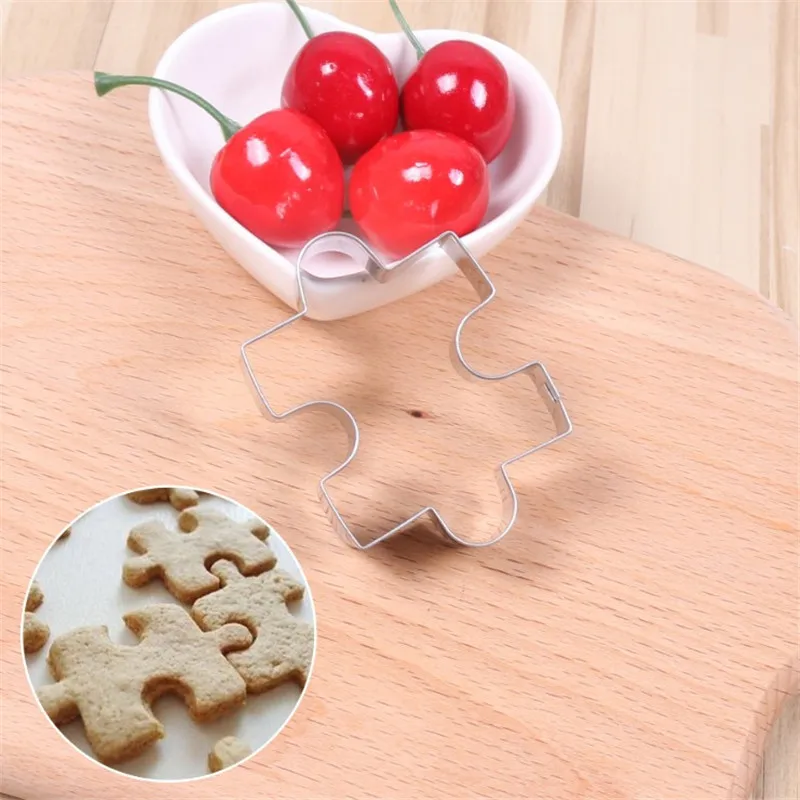 1 шт. форма головоломки из нержавеющей стали формочка для печенья DIY Форма для десерта принадлежности для выпечки, помадка форма для торта инструмент для украшения торта