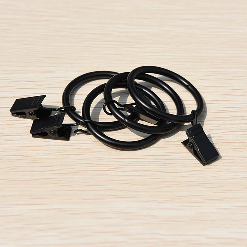 10 шт. полированный шар для душевой занавески кольца зажимы штор кольцо с крючками