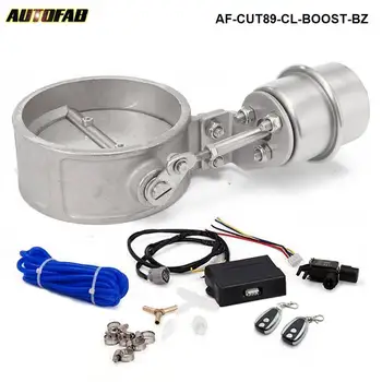 

89mm Pipe Close Exhaust Control Valve With Boost Actuator Cutout With Wireless Remote Controller AF-CUT89-CL-BOOST-BZ