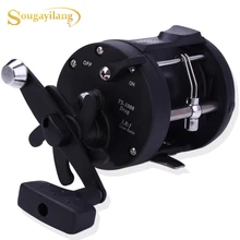 Sougayilang высокое качество TSSD 3000L-4000L черный барабанный Троллинг Рыболовная катушка соленая Черная Правая Рука Троллинг рыболовные снасти