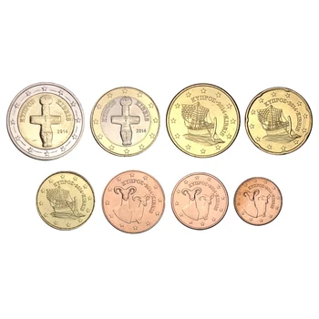 

Cyprus Set 8 PCS Coins,Europe,UNC, Uncirculated, Collectibles, Gift, 100% Real Original Genuine Coins