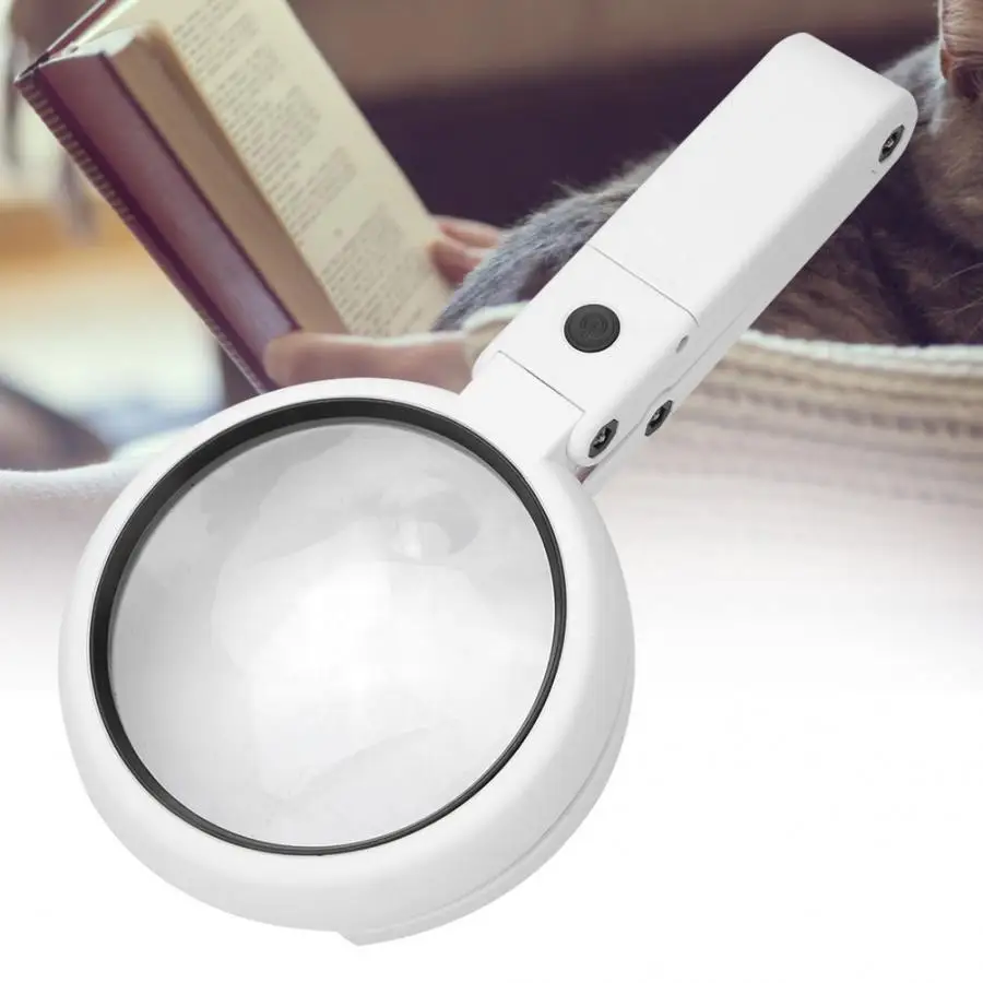 Увеличительное стекло Комплект лупа USB кабель мать и двойные линзы 8 led увеличительное стекло es настольная Лупа