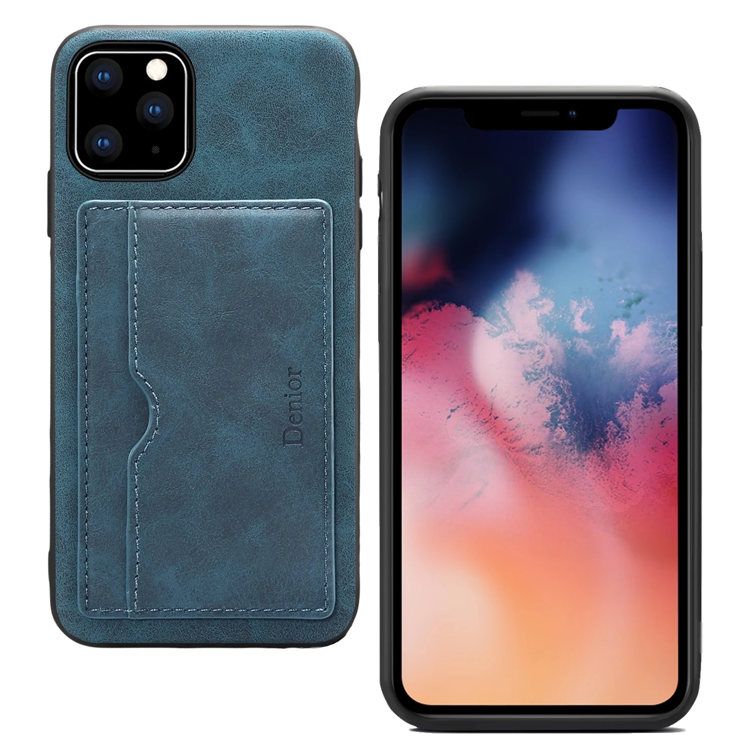 Ретро Кожаный чехол для Iphone11 11Pro X XS XR XSMAX 8 8Plus Phone Чехол из искусственной кожи на молнии кошелек с отделениями для карт чехол