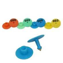 Номера 001-1000 с круглым словом, бренд для ушей свиней и овцы, ветеранный значок для ушей, Ушная бирка для овец, 100 шт.