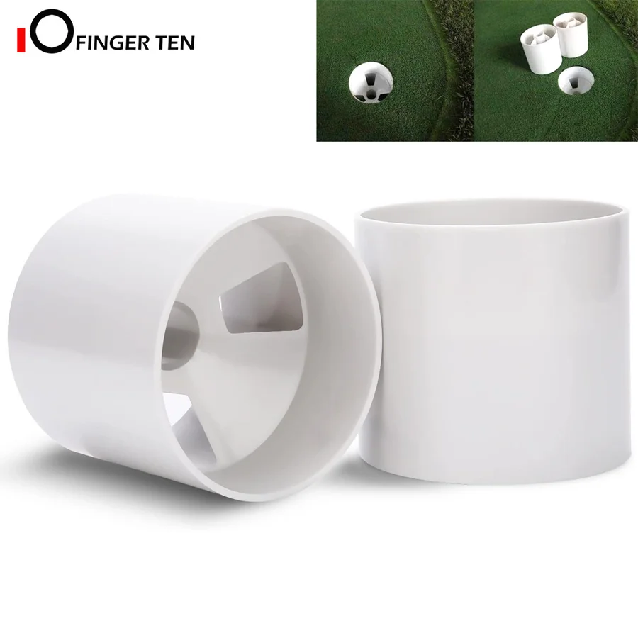 Bright White Durable Plastic Golf Hole Cup for Practice Putting Green Training Ball Socket Standard Size | Спорт и развлечения