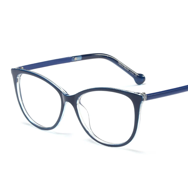 Женские брендовые оправы для очков с кошачьим глазом, модные трендовые оптические оправы, ретро очки, прозрачные очки 95169 - Цвет оправы: C6