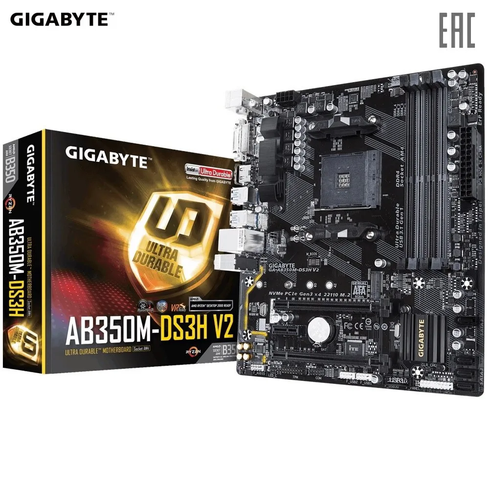 Материнская плата Gigabyte GA-AB350M-DS3H V2