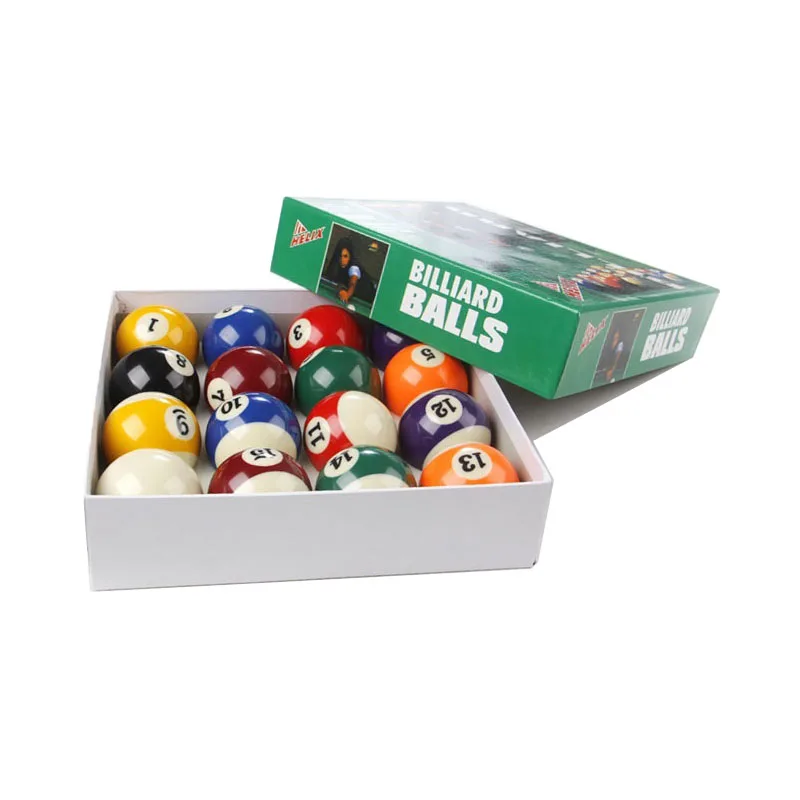 

Beauty box pack 57.2mm Billiard ball for 7FT 8FT 9FT Pool table playing ball 2-1/4inch 16x full set