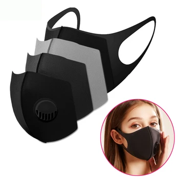 

Thicken Respiratory Dust Mouth Mask Upgraded Version Men Women Anti-fog Haze Dust Pm2.5 Pollen 3D Cropped Breathable Valve Mask