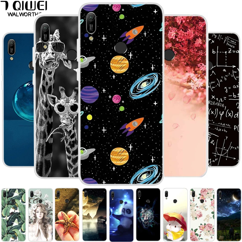 For Huawei Y6 2019 Case Y 6 2019 Soft TPU Silicone Print Phone Case For Huawei Y6 2019 Case Cover 6Y Cute For Huawei Y6S 2019|Fitted Cases| - AliExpress