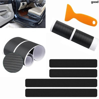 

Car Styling 3D 5D Stickers For Chevrolet Cruze Aveo Peugeot 307 308 Seat Leon Mazda CX5 CX3 3 6 Door Pedal Threshold Accessories